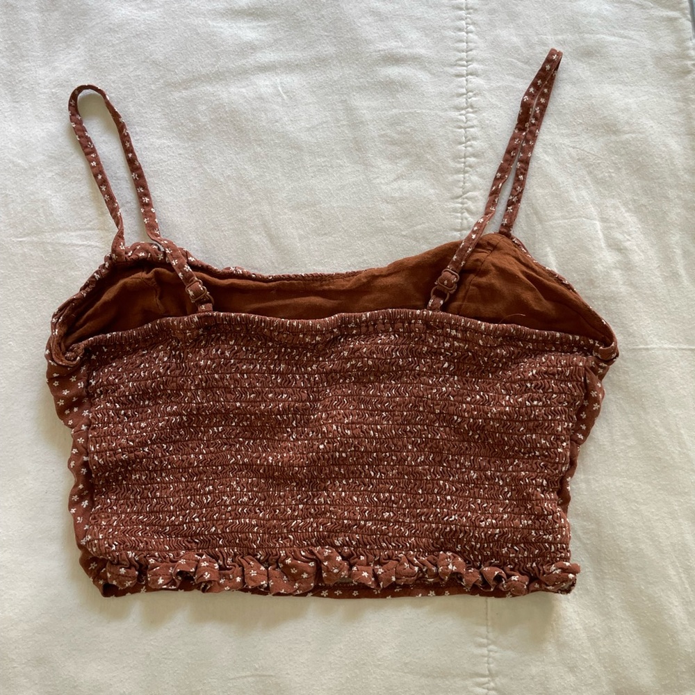 Pacsun Ruched Crop Top - Picture 2 of 4